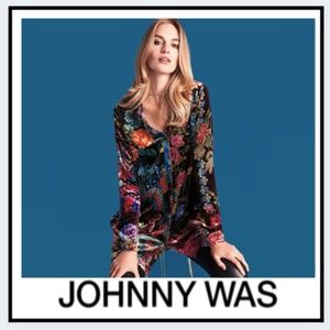 Johnny Was Dream Floral Velvet Tunic